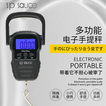 Japan household portable scale electronic scale 50kg high precision small portable express scale Hook tension hanging scale