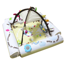 Tampon game blanket inflatable bed Bell pedal wide baby toy puzzle music exercise pedal