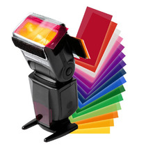 Color and temperature film set top flash color filter set color paper 12 color universal MK910 flash light filter