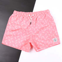  New summer beach pants mens loose plus size quick-drying three-point sports shorts seaside resort hot spring swimming trunks