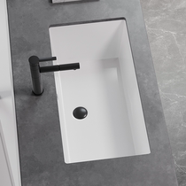 Oversized deepened under-table basin Ceramic wash basin Embedded square wash basin Bathroom single basin basin pool