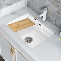 Custom balcony ceramic wash basin Under the sink Embedded laundry basin with washboard deepened laundry pool vegetable basin sink