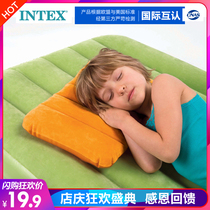 INTEX inflatable pillow mattress Home lunch break pillow cushion Waist pillow Outdoor travel pillow Portable air cushion sleeping pillow