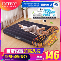 INTEX Inflatable mattress home double padded air bed single outdoor portable air filling tent folding bed