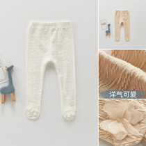 Baby Beats Bottom Pants Spring Autumn Style White Infant Pants Bag Feet Ocean Air Fall 0-12 Month Female Baby Pants Socks