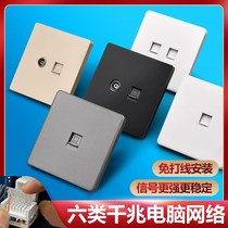 Six-type network panel jack connector for connector concealed net socket jack computer network port 6 type of network wire socket