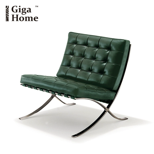 Стул Барселона, скандинавский одиночный кожаный диван, дизайнерский повседневный креативный простой современный диван-кресло для переговоров