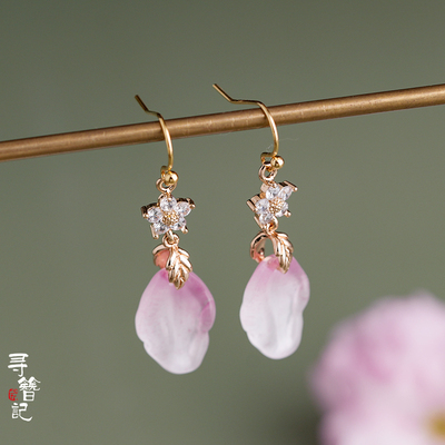 taobao agent Finding the Begonia Temple Earrot earrings earrings