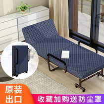 Export Japan folding bed installation-free office nap sheets Person duty bed Escort bed Simple hard lunch break bed