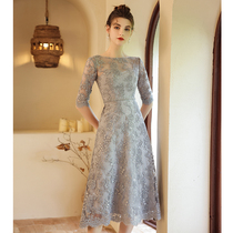 Evening dress dress Girl light extravagant high-end small crowddress Dress Banquet Temperament Famous for a luxurious and luxurious elegance