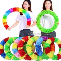 Hard ring steel wire garlands Sports Games props Opening ceremony Garlands Kindergarten dance gymnastics Morning exercise equipment exercise