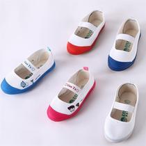 Big Boy Gym shoes white tennis shoes boys canvas shoes gym shoes shoes kindergarten white shoes indoor shoes