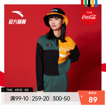 Anta Coca-Cola joint summer new sports POLO shirt women loose casual trekker blouses for long T