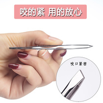 Fangling Old brand Stainless Steel Brow Nip Tweezers With Brow Knife Suit Slanted Mouth Brow Head Plucking the moustache