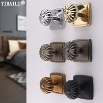 American invisible door lock Single-sided lock Golden light luxury pumpkin ball lock Indoor silent door lock French bathroom lock