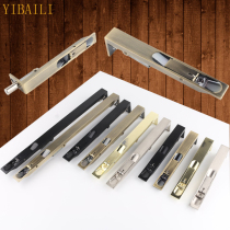 YIBAILII black concealed bolt golden gate concealed bolt primary and secondary door concealed bolt double door heaven and earth dark bolt