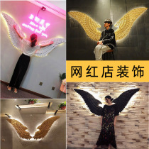 Net red background wall punch card area beauty salon wall 3d bar milk tea barber shop wall decoration creative photo layout