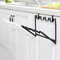  Kitchen garbage bag bracket Cabinet side wall hanging rack storage storage rack Nail-free hook plastic bag rack behind the door