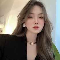 CINCINER niche design sense French retro earrings fashion personality metal round earrings simple earrings female