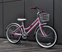 New product 24 inch youth variable speed bicycle adult commuter car light aluminum alloy city car white powder