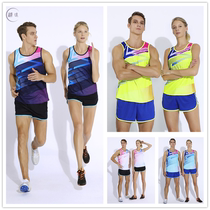 Mens and womens marathon running clothes track suit suit breathable sports competition training vest students physical examination