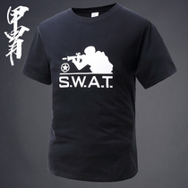 Armor outdoor tactical short sleeve cotton T-shirt round neck T-shirt SWAT military fans cotton mens summer new T-shirt