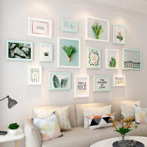 Washing photo wall decoration room free hole Net red living room sofa Wall photo frame hanging wall combination creative background wall frame
