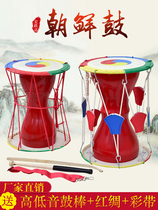 North Korean drum long drum Korean National Adult Children Drum Dance drum cowhide pull rope drum children long drum props drum