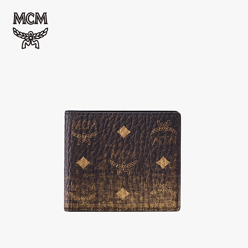 MCM 2009 Autumn and Winter New GRADATION Men's Small Metal Gradient Two-fold Wallet