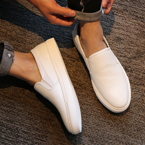 Spring Tide Shoes Men small white shoes Breathable One foot Feet Sloth Shoes Han Edition 100 Hitch Happiness Shoes Sports Casual Mens Shoes