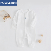PAPA LEMON baby one-piece clothing spring autumn season newborns Harvest climbing clothes pure cotton pyjamas baby air conditioning in summer