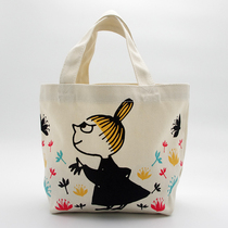 Japan Mumin Amei cotton canvas bag bag casual Hand bag lunch bag with rice bag walking bag