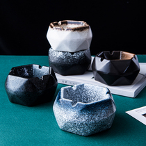 Day Style Ashtrays Creativity Ceramic Home Living Room Tea Table Special Office Multifunctional Retro Personality Ashtrays