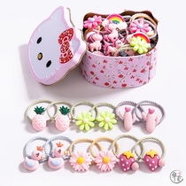 Childrens hair rope hair circle does not hurt hair Korean female baby rubber band tie hair Rubber band headdress cute girl cartoon