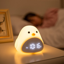 Alarm clock mute student bed head creative luminous personality electronic cartoon lazy children special small voice super large