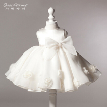 Shining Moment Princess dress Baby girl Western style dress 100 days full moon Girl year-old baby summer dress