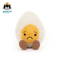 British jellycat2021 New Year Sad Boiled eggs Sad Eggs Baby Plush Toy Doll