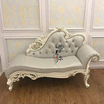  French classic court chaise longue European-style Italian Neoclassical foreign trade export carved solid wood chaise longue