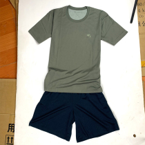 Physical training suit suit summer men and women military fans short-sleeved shorts training uniform sports round neck T-shirt