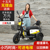 Small electric tricycle household lady scooter to pick up children with shed for the elderly battery car electric tricycle elderly