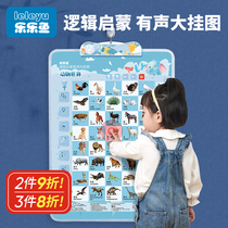 Logic pinyin flipchart letters Early childhood children early education sound toy baby enlightenment literacy Baby cognitive sound