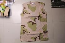 Military wind and bay area pure cotton sand camouflage vest bottomed underwear and shoulder not be replaced