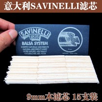 SAVINELL 6MM 9MM wood filter pipe solid wood vintage Italian Saffin Cork pipe cigarette mouth over