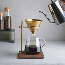 Japanese imported Kinto hand coffee pot set retro filter paper drip-free coffee filter Cup appliance hand punch rack