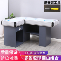 Cash register counter supermarket convenience store stainless steel bar smoke cabinet fruit shop pharmacy metal corner cash register cabinet