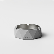 Creative geometric modeling stainless steel inner tank cement ashtray Industrial Wind Water concrete handicraft gift