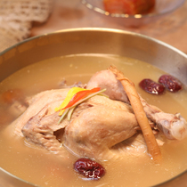 Korean ginseng chicken soup with chicken jujube bagged high soup 1200G ginseng whole chicken nutrition glutinous rice jujube ready-to-eat soup