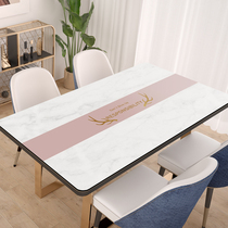  (TPU leather table mat)2021 new coffee table tablecloth round table waterproof and oil-proof leave-in Nordic table mat
