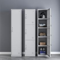 Single door cabinet locker staff locker office filing cabinet saving space slit cabinet with lock household iron shoe cabinet