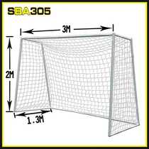 SBA305 five-a-side steel pipe football door 3m * 2m white football door is easy to install for large games